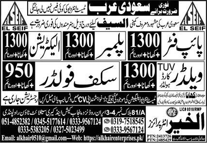 Job Openings in EL SEIF Company Saudi Arabia 2025