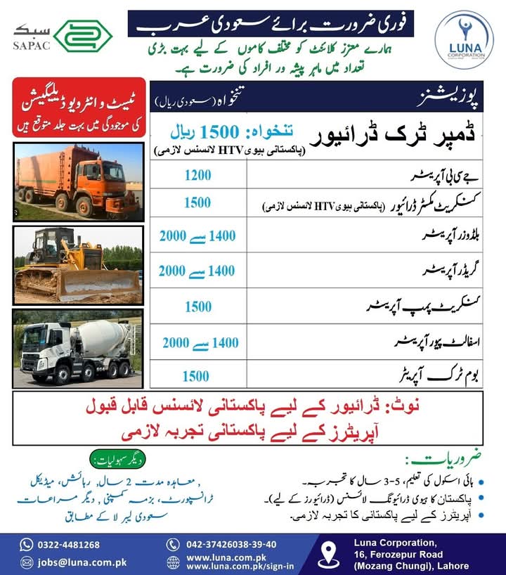 SAPAC Company Jobs in saudi arabia 2025